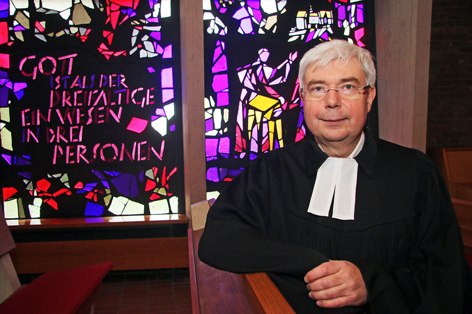 Pastor Kuschnerus während der Kandidatur